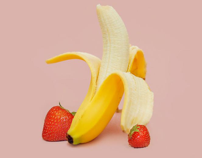 Banane et fraise bio