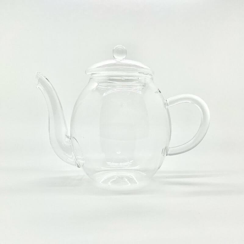 Théière en verre transparent pour fleur de thé magique