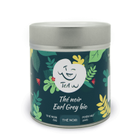 The noir earl grey bio boite fer 1 